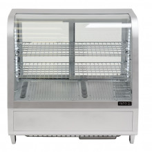 Vitrină frigorifică cu corp din inox, temp. 0...+12 C, capacitatea 100 L,680x450x670 mm